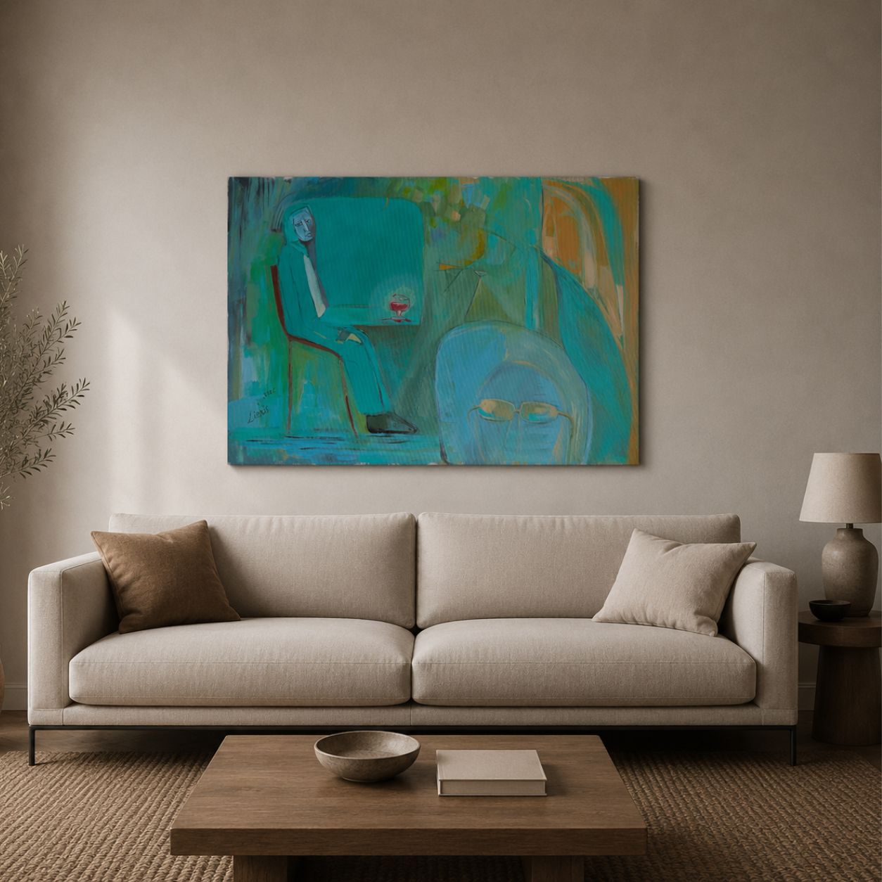 Ištirpęs vakaras — 70 × 100 cm, 2026 - Image 3